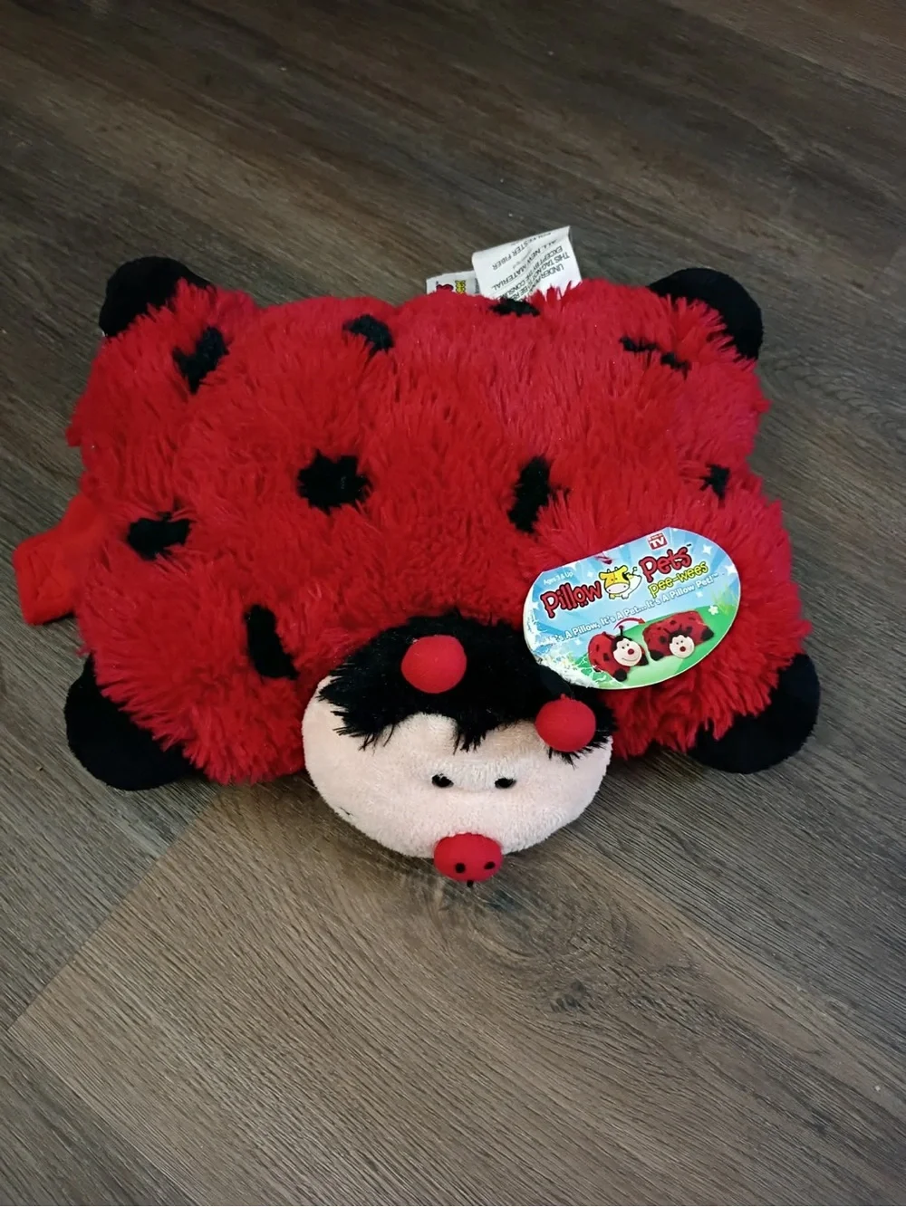Pillow Pets Ladybug Plush Pillow - Red & Black